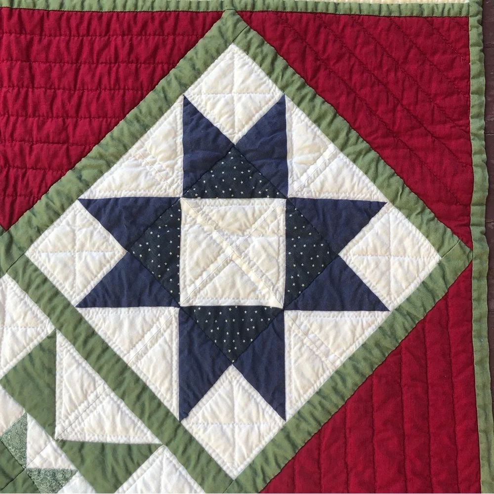 Handmade Star Lap Quilt/Wall Hanging
